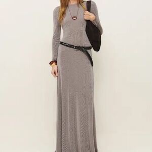 Reformation Kori Knit Dress Grey - Size S